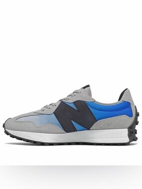 New Balance 327 'Light Aluminum Cobalt Blue'